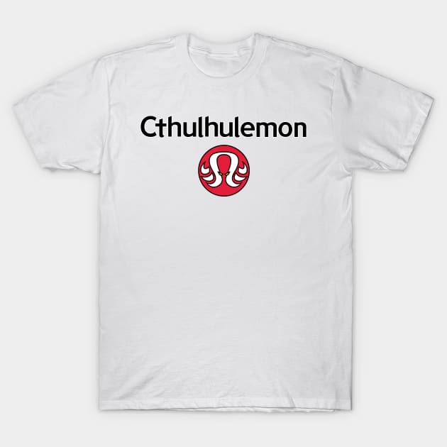 Cthulhulemon Parody T-Shirt by cs3ink